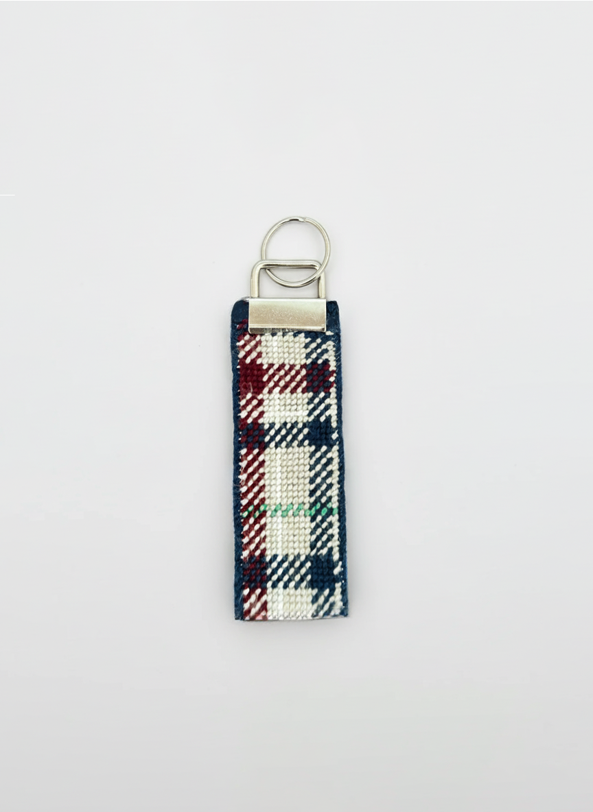 For Him - Plaid Keychain Canvas